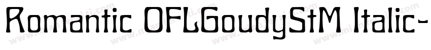 Romantic OFLGoudyStM Italic字体转换